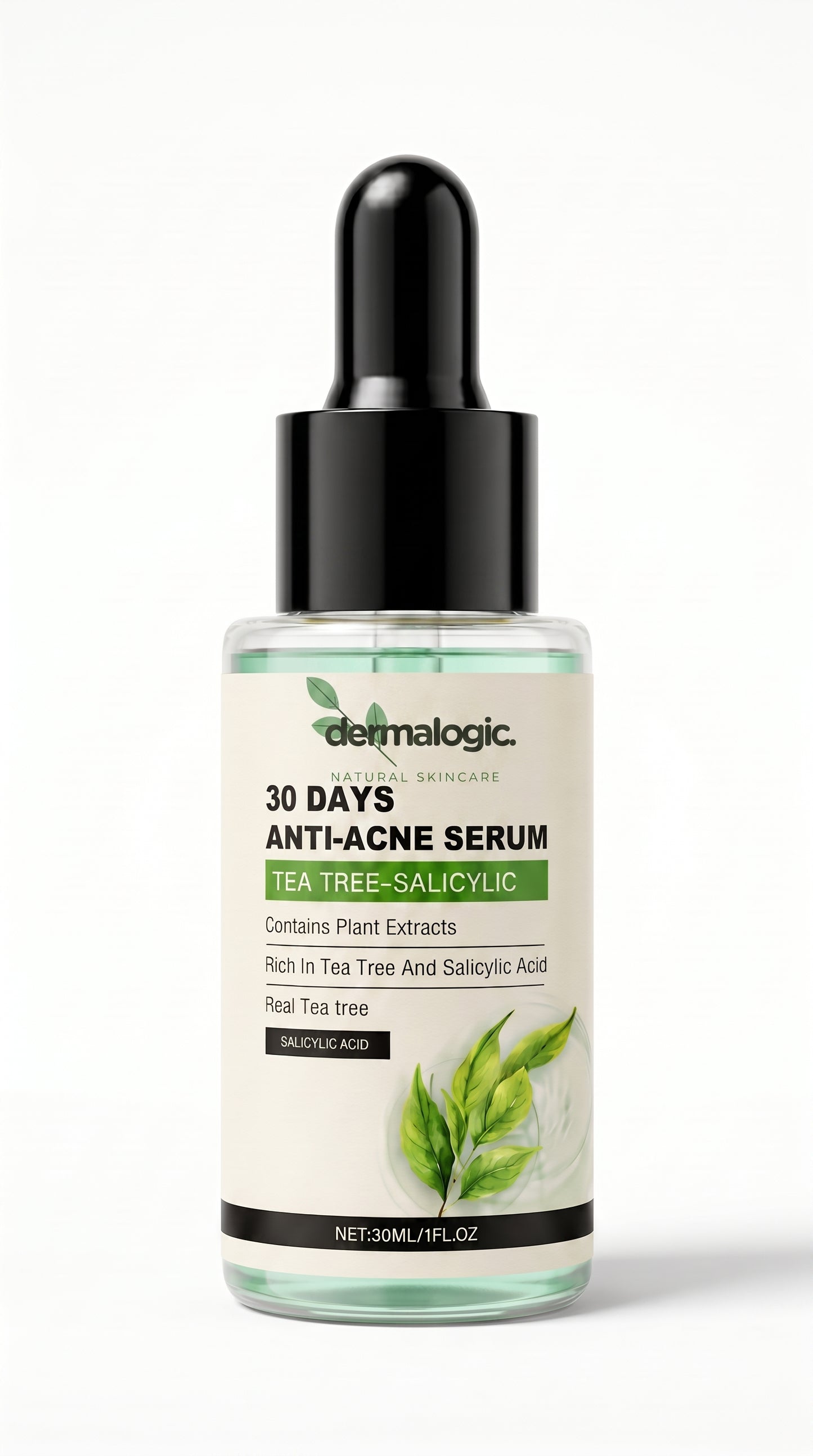 Sérum Antiacné Natural Árbol de Té + Ácido Salicílico – 30 ml