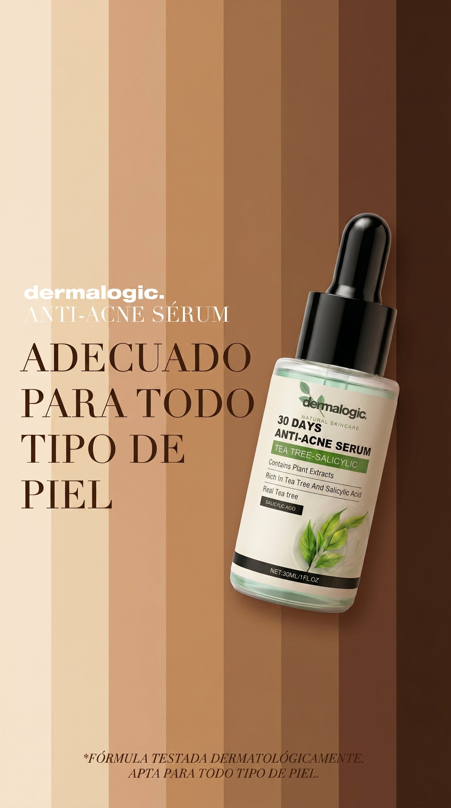 Sérum Antiacné Natural Árbol de Té + Ácido Salicílico – 30 ml